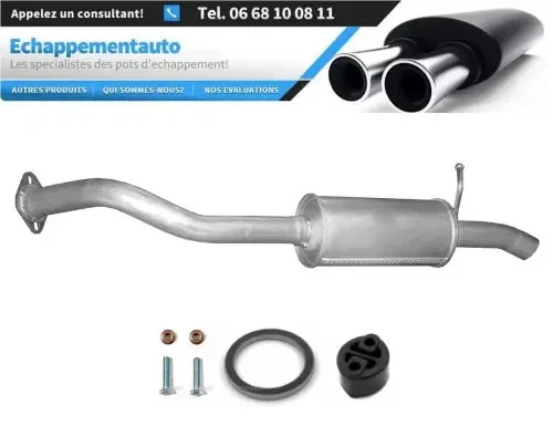 Silencieux arrière Toyota Auris 2.0 D-4D 2006-2012 pot d'échappement pour version hayon 5 portes