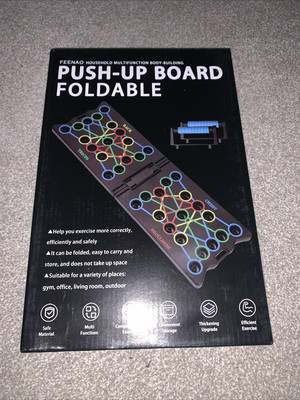 Feenao Push-Up Board faltbar Home Gym Zubehör für Krafttraining Übungen