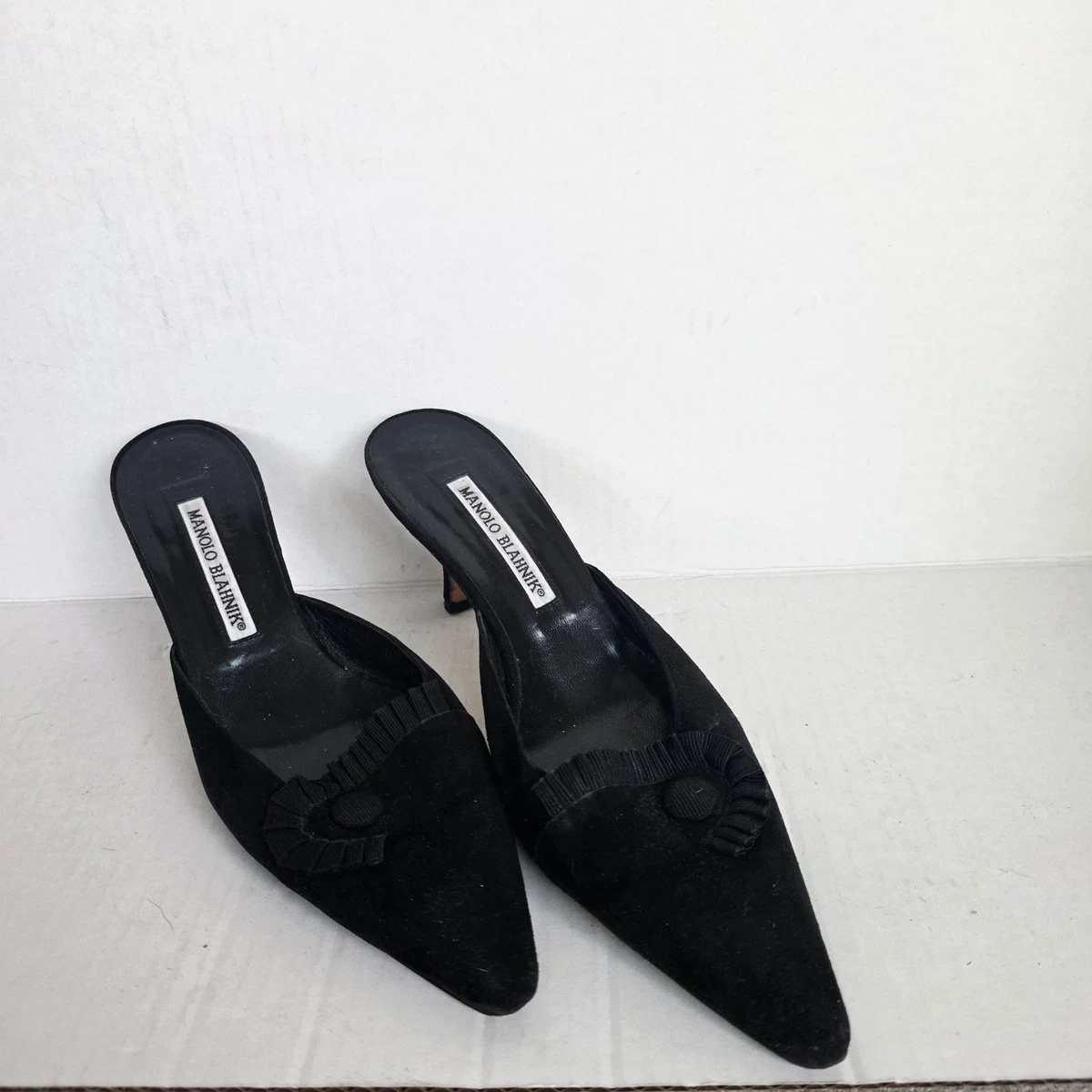 Manolo Blahnik ブラックミュール38 Manolo Blahnik 38 for sale - eBay