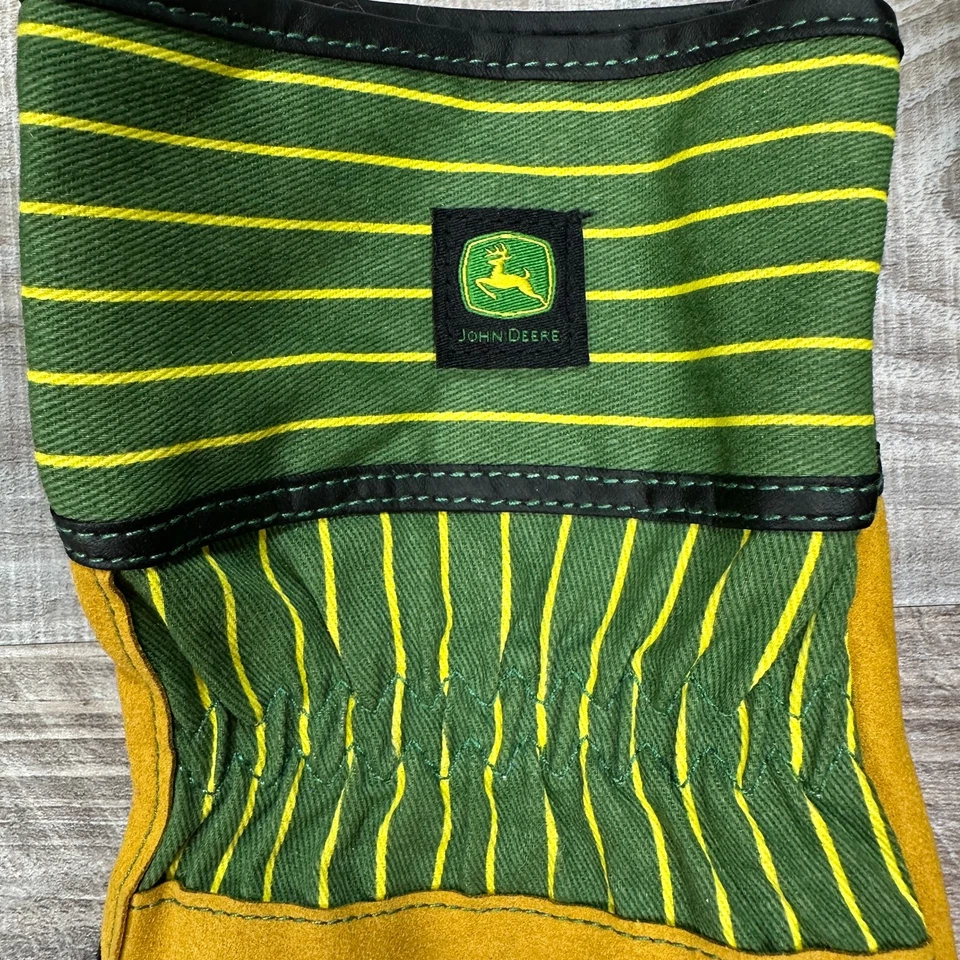 Nuevos guantes de trabajo John Deere de cuero dividido para hombre talla GRANDE Foto 2 de 4