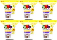 60 White Large L 36-38 Inch Briefs Fruit Of The Loom Tagless EG 91-97 CM