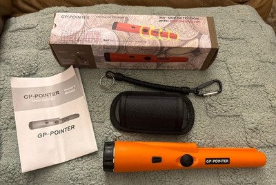 GP Pointer AT Metal Detector Waterproof with Pinpointing Tip. Holster, Clip & Bk
