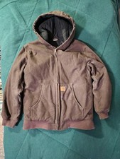 Carhartt Youth Brown Jacket RN13706 XL 18/20 Vintage Y2K Distressed