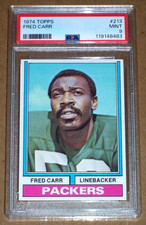 1974 Fred Carr #213 Topps PSA 9 Green Bay Packers