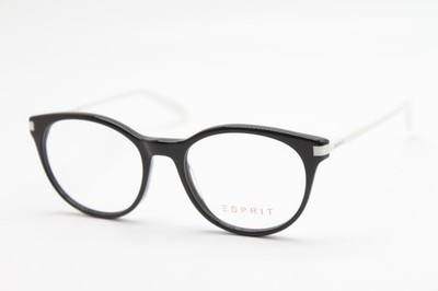 NEW ESPRIT ET17546 COLOR-538 BLACK WHITE AUTHENTIC EYEGLASSES 52-18