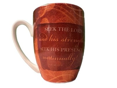 Seek   The Lord Psalms 105:4 Mug with Inspirational Saying Coffee Fun