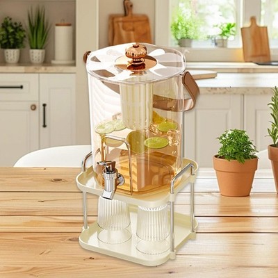 Getränkespender Cold Brew Pot Bucket Barrel für Eissaft, Früchtetee, Limonade