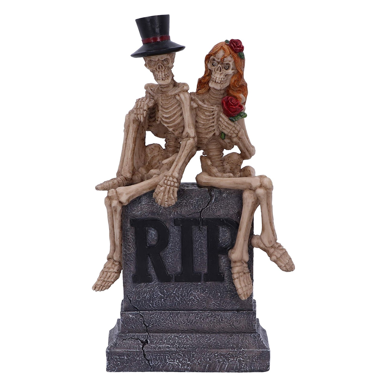 Свадебная статуэтка Nemesis Now True Love Never Dies - Скелет влюбленных Серый 17 см U5 2490₽