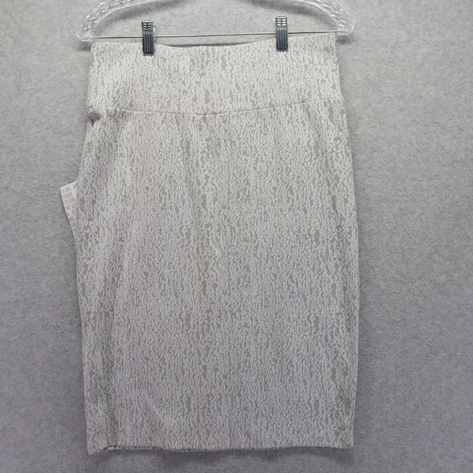 Falda LulaRoe Mujer Mediana Cassie Lápiz Pull On Gris Estampado Nueva con Etiquetas Foto 2 de 4