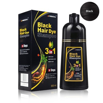 500 ml 3 In 1 Hair Dye Shampoo Mit Natürlich Kräuter Zutaten Unisex Kopfhaut