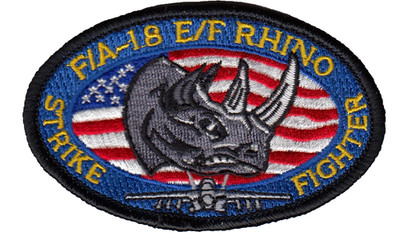 VFA-122 FLYING EAGLES F/A-18 E/F RHINO OVAL SHOULDER PATCH