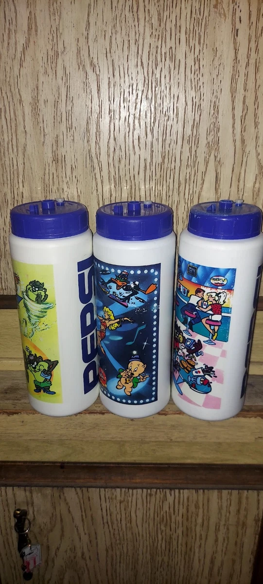 Lot De 6 Gobelets Vintage Camping USA - Plastique Jaune/blanc Empilables - Style Thermos #A10