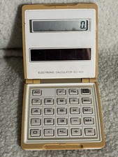 Vintage RadioShack Ec-404 Pocket Calculator Solar Power 90s Nostalgia TESTED 80s