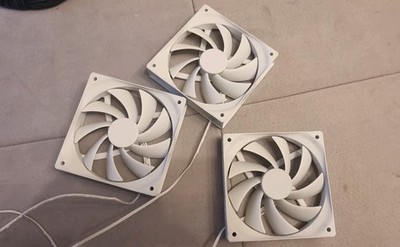NZXT F120Q Quiet Airflow Lüfter Weiß 3 Pin 120mm CL-2306