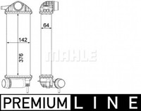 Mahle LadeluftküHler FüR Renault Kangoo Express FW0/1_ Kangoo/Grand KW0/1_