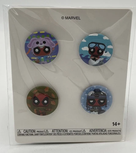 Funko Pop Marvel Deadpool 4 Seasons Set A Gamestop Exclusive 4 Pin Set