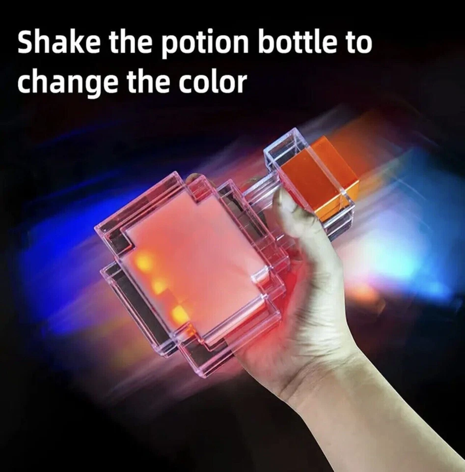 Minecraft “Potion Bottle” Night Light / Atmosphere Lamp - Shake To Change Colour - Image 3 of 4