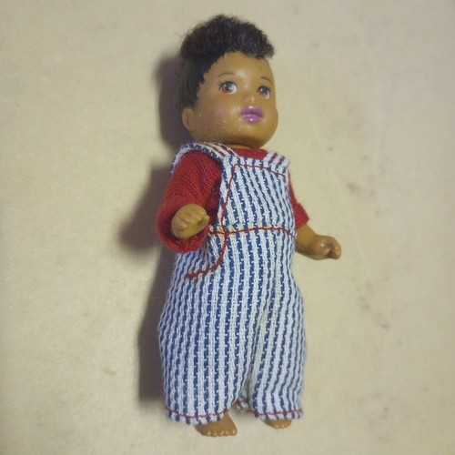 Barbie Very Rare Happy Family Krissy Brother Boy African-American 3" Doll - Picture 8 of 11
