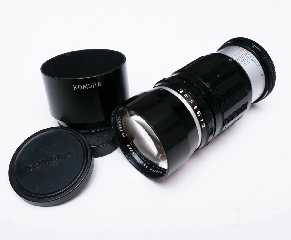Komura 200mm f/4.5 レンズ ジャンク】1100円 三協光機 KOMURA 200mm F4.5(1958) 64年前のオールド