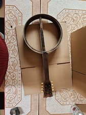 Vintage Wooden 8 String Mandolin Banjo Guitar 23 inch for parts repair wall art