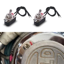 2PCS Heavy Duty Toggle Switch Electric Switch On Off 6A 250V SPST 2 Pin ON/Of...