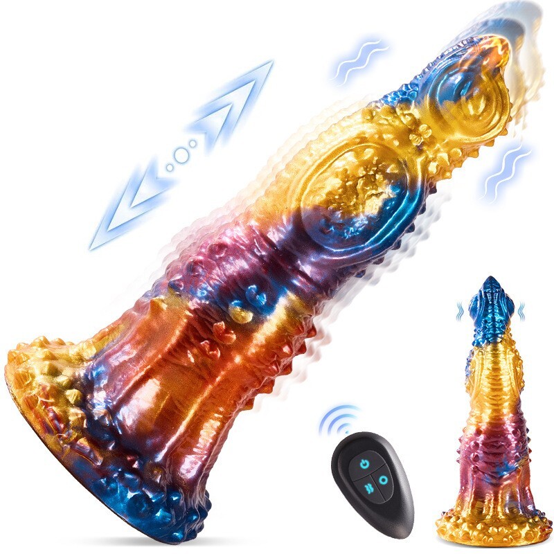 Telescopic Realistic Thrusting Dildo with Remote Control for Women  