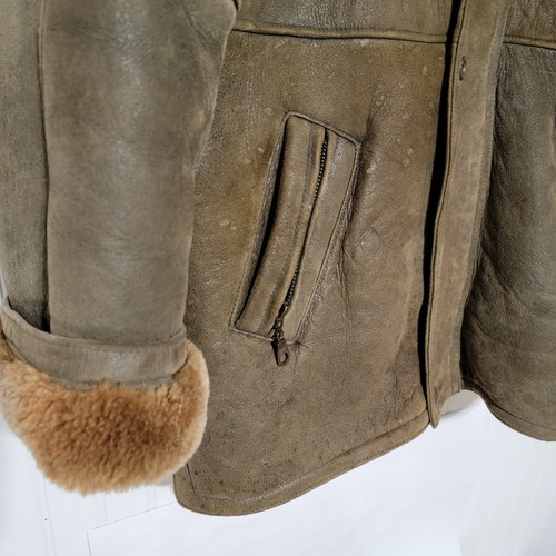Merino Shipskeen Shearling Leather Coat 