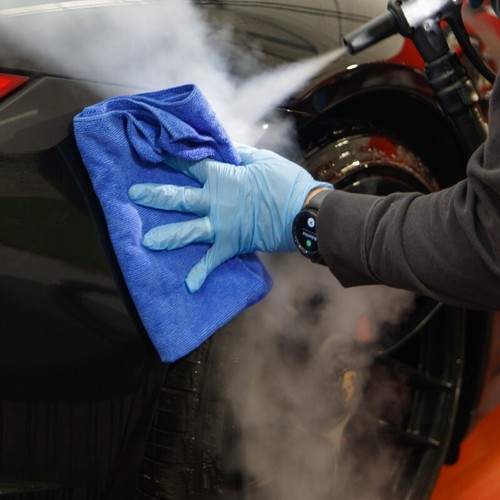 KIT PULIZIA LAVAGGIO AUTO INTERNI ED ESTERNI, SPUGNA PANNO E SPAZZOLE - 第 3/11 張圖片