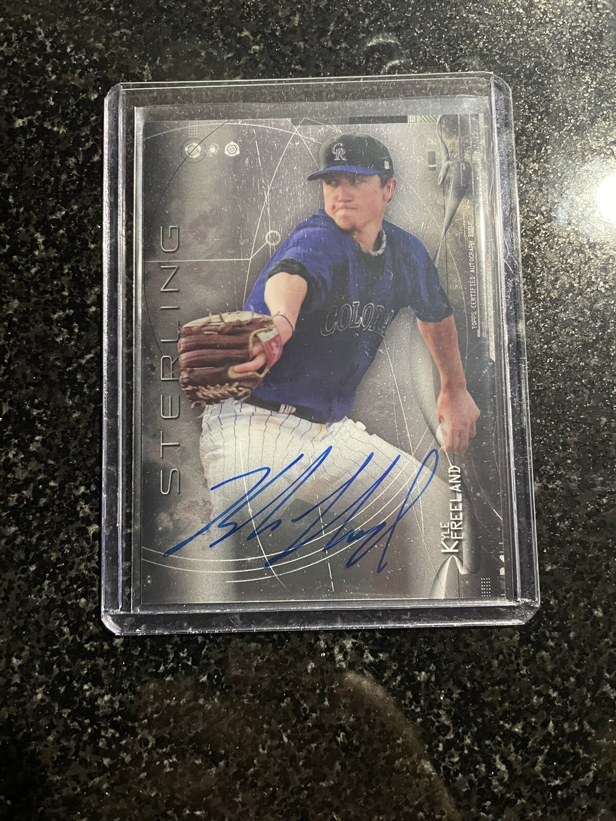 2014 Bowman Sterling Kyle Freeland RC Prospects Auto Colorado Rockies