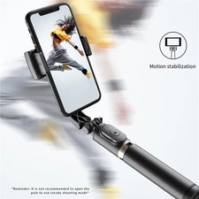 Gimbal Stabilizer Selfie Stick Foldable WirelessTripod Bluetooth Shutter Monopod