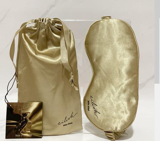 Billie Eilish オフィシャルマスク Billie Eilish 3pc Gold Satin Sleep Mask Set | eBay