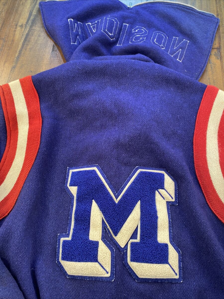 Vintage 1950's Butwin Blue/White Wool Varsity Jacket “Dartmouth