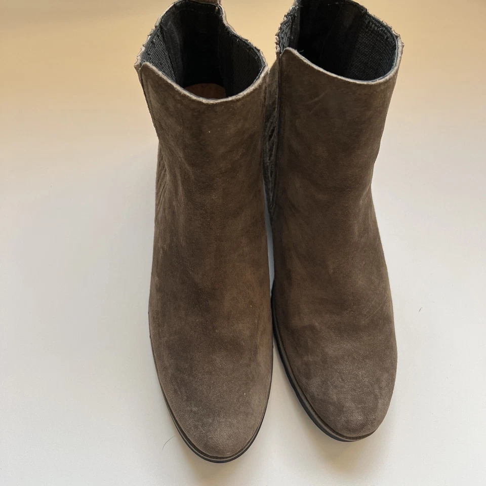 Reef Voyage Marrón Gamuza Cuero Chelsea Tacón al Tobillo Botas para Mujer Talla 8.5US/39EU Foto 2 de 4