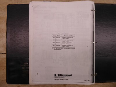 1994-97 Kawasaki ZX900 ZX-9R Ninja Photocopied Shop Manual PL1025