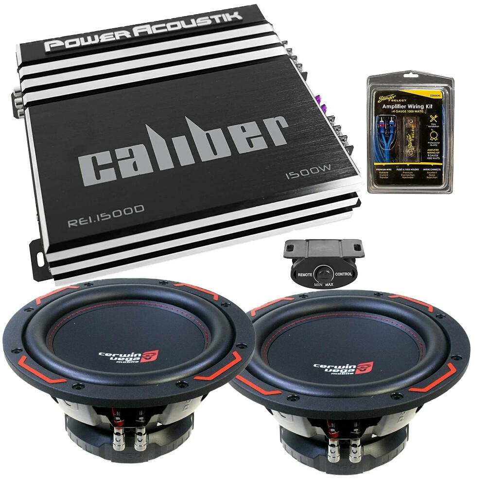 2 Cewrin Vega H7124 12 сабвуферов DVC на 4 Ом усилитель мощностью 1500 Вт и комплект проводов 49390₽