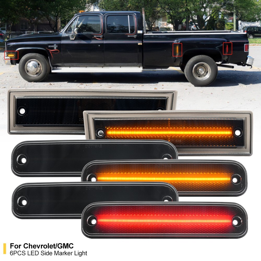 For 81-91 Chevy GMC C/K R/V 30 3500 Trucks w/Dually Bed LED For 81-91 Chevy GMC C/K R/V 30 3500 Trucks w/Dually Bed LED