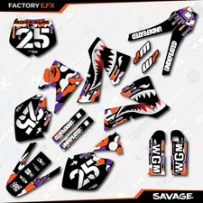 Orange & Purple Savage Racing Graphics Kit fit 2001-2002 KTM 125 250 380 400 450