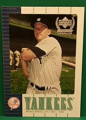 2000 Upper Deck Yankee Legends - Sample #NY7 MICKEY MANTLE