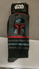 NEW STAR WARS Boba Fett Socks Disney Mandalorian Shoe Size 6-12 2-Pairs