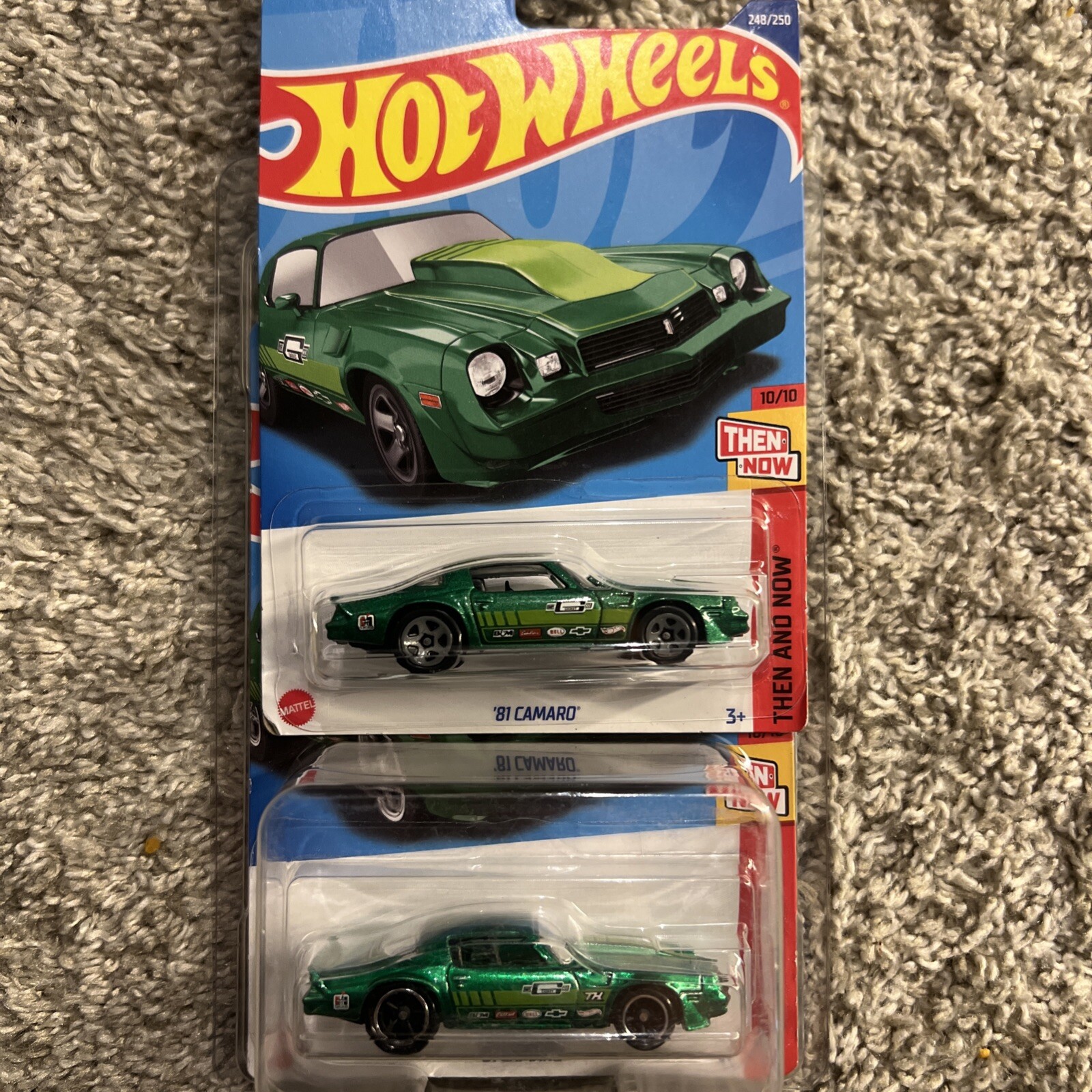 Hot Wheels 1981 Camaro Then Now 10/10 Super Treasure Hunt Mainline 248/250
