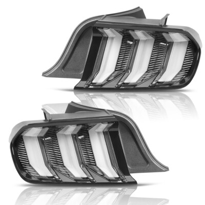 Tail Lights For 2015-2023 Ford Mustang LED Sequential Turn Signal Euro Style