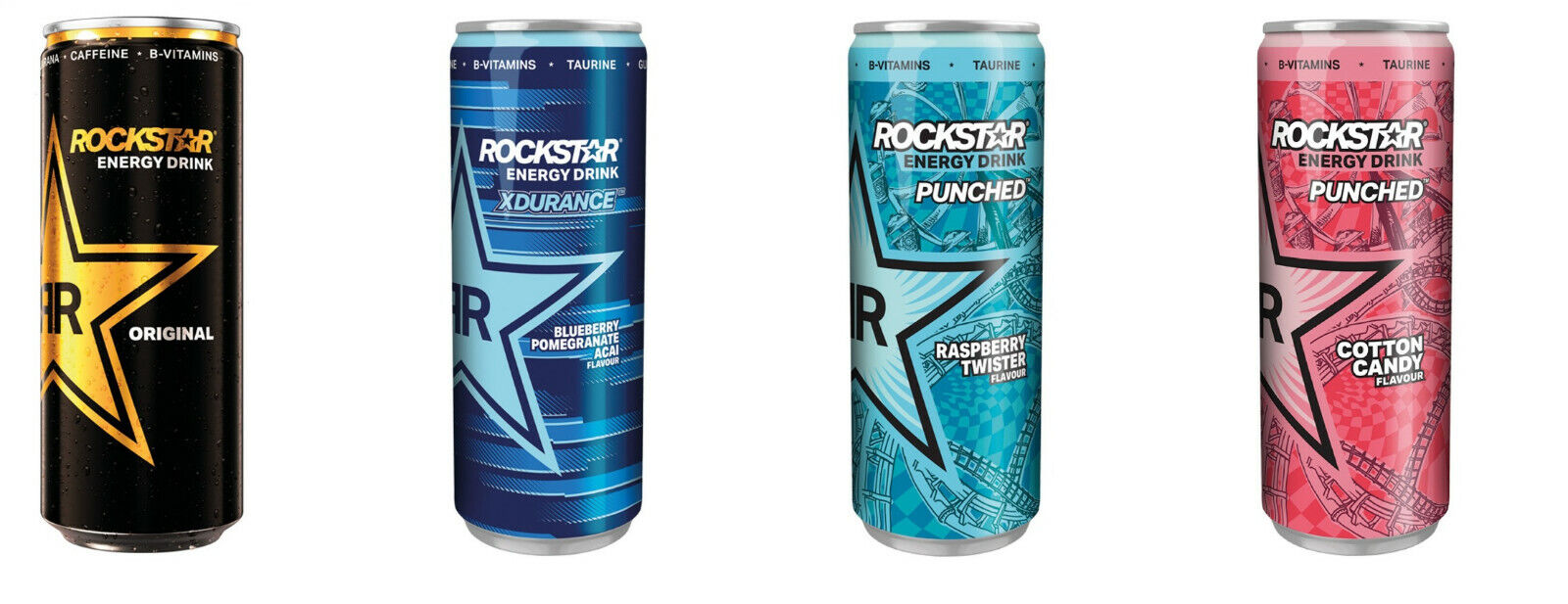 ROCKSTAR ENERGY DRINK - BIG CHOICE - 250ML - WATERMELON BLUEBERRY GRAPE  CITRUS