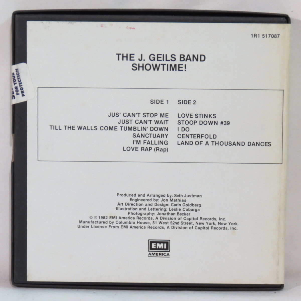 J. GEILS BAND – Showtime! 1982 R2R RARE Club tape 3 ¾ ips EX