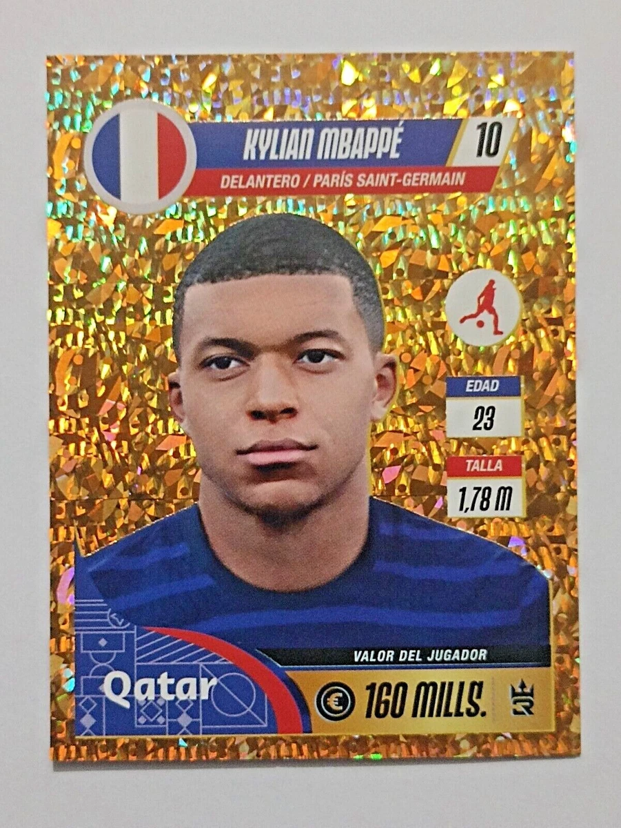 2022 3R Qatar World Cup FIFA #162 KYLIAN MBAPPE France Soccer Sticker FOIL
