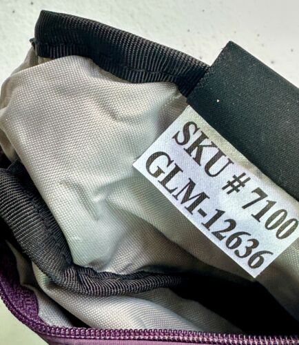 AmeriBag Healthy Back Purple 8" Microfiber Crossbody Baglett Sling Bag EUC - Picture 10 of 16