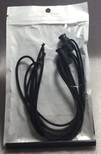  Kraftex Swimming Goggle Replacement Bungee Straps Black 2 pack 