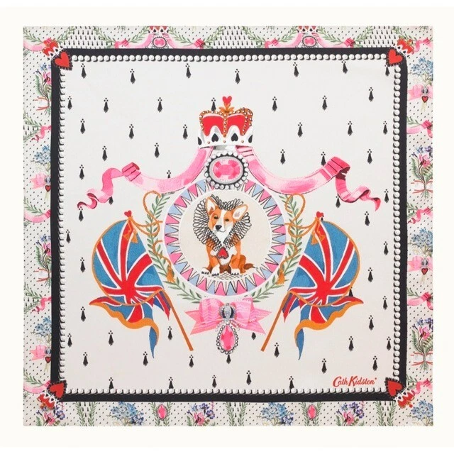 CATH KIDSTON】Jubilee Corgi Pure Silk スカーフ | www