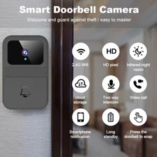 Smart Wireless WiFi Ring Doorbell Security Intercom Video Camera Door Bell Chime