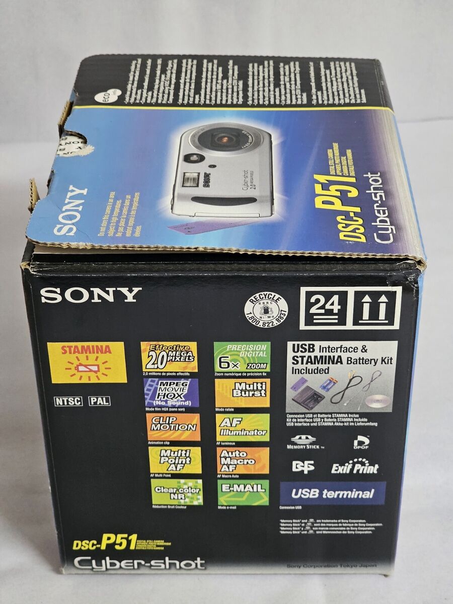 Sony Cyber-shot DSC-P51 2.0 MP Digital Camera Silver -TESTED Sony Cyber-shot DSC-P51 2.0 MP Digital Camera Silver -TESTED