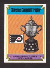 Philadelphia Flyers Clarence Campbell Trophy 1974-75 Topps Hockey Card #253 NM/M